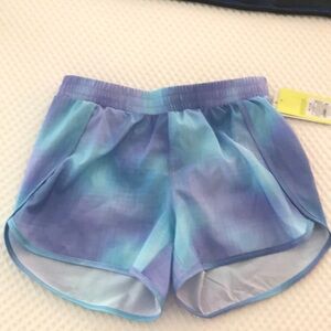 All in Motion Blue Athletic Shorts with Elastic Waistband